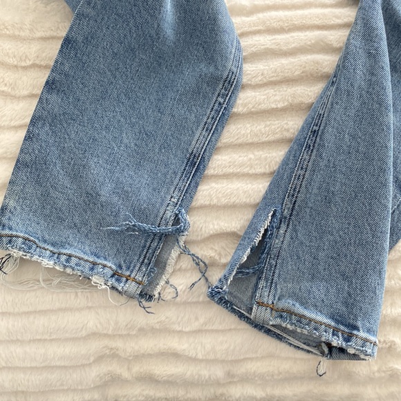 Agolde High Rise Distressed Denim Skinny Jeans - Picture 5 of 12